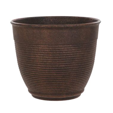 Woodlodge Stack of Dover Ringed Plant Pot, Copper - 35cm
