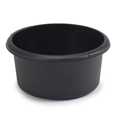 Whitefurze Small Round Washing Up Bowl - Black