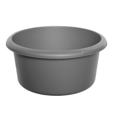 Whitefurze Small Round Washing Up Bowl - Silver