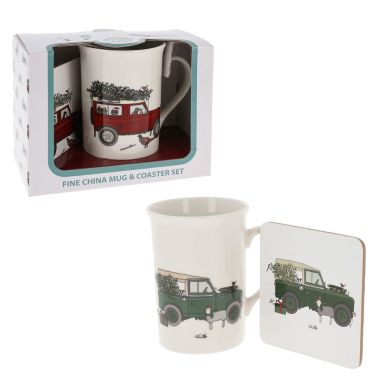  Land Rover Mug & Coaster Set
