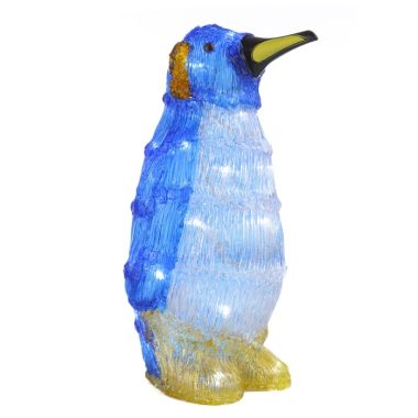 Jingles 29cm Acrylic Penguin LED Light Figure