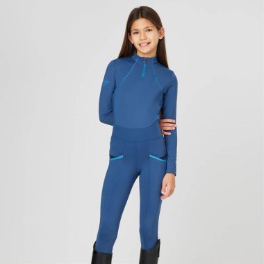Le Mieux Young Rider Pull On Breeches - Atlantic 