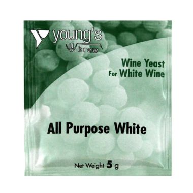 Young's All Purpose White Wine Yeast - 5g