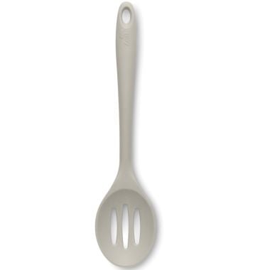 Zeal Silicone Slotted Spoon, 29cm - French Grey
