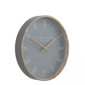 Thomas Kent Nordic Wall Clock, Cement - 12in