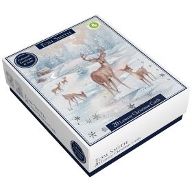 Tom Smith Luxury Winter Scene Christmas Cards - 20 Pack