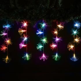 25 Fibre Optic Stardust Curtain Lights, Multicoloured - 10m