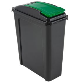 Wham Slimline Recycling Bin, 25 Litre - Green