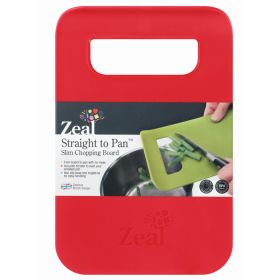 Zeal Straight To Pan Chopping Board, Small - Red