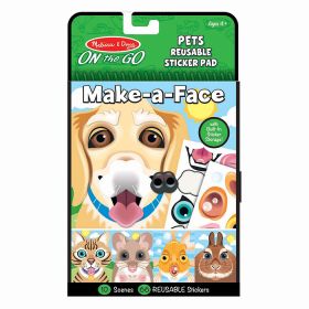Melissa & Doug Make A Face Reusable Sticker Pad – Pets