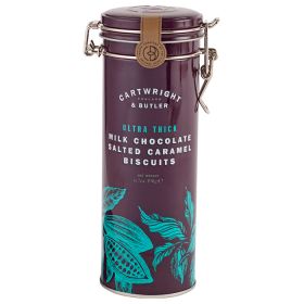 Cartwright & Butler Ultra Thick Milk Chocolate Salted Caramel Biscuits Tin 