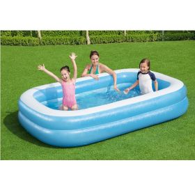 Bestway Jumbo Family Paddling Pool - 262cm x 175cm x 51cm