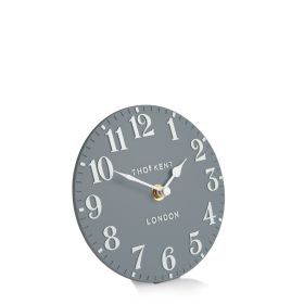 Thomas Kent Arabic Mantel Clock, Flax Blue - 6in