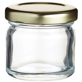KitchenCraft Home Made Mini Glass Jam Jar - 43ml