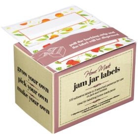 KitchenCraft Home Made Assorted Self-Adhesive Jam Jar Labels - Pack of 100