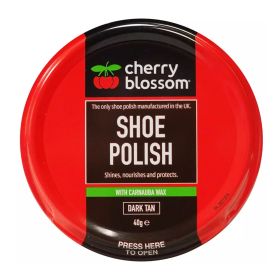 Cherry Blossom Premium Shoe Polish, 50ml - Dark Tan