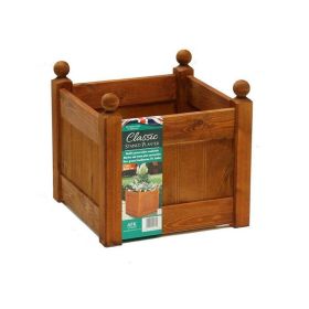 AFK Classic Square Wooden Planter, Beech - 12in