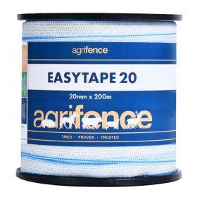 Agrifence 200 M Easyline SUPER 6 Bianco/Blu Elettrico Scherma qualità Polywire 