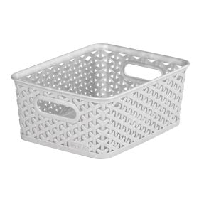 Curver My Style Small Rectangle Basket – 4 Litre, Grey