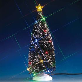 Lemax Christmas Figurine - Evergreen Tree With 24 Multicoloured Lights