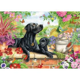 Otter House Black Labrador & Pup Jigsaw Puzzle – 1000 Piece