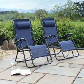 Wild Camping Gravity Chair, Navy – Set of 2