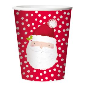 Christmas Santa Paper Cups - Pack of 8