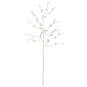 Champagne Crystal and Bead Tree Spray - 72cm 
