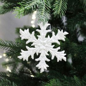 Pearl Frost Snowflake Decoration - 12cm