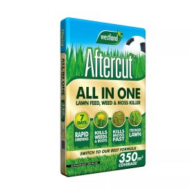 Westland Aftercut All In One Lawn Feed, Weed & Moss Killer – 350m² 