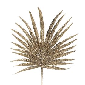 Champagne Palm Glitter Pick - 29cm