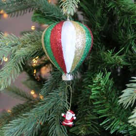 Santa on a Parachute Christmas Decoration - 12cm