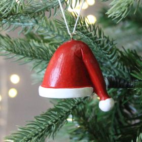 Santa Hat Christmas Decoration - 5cm