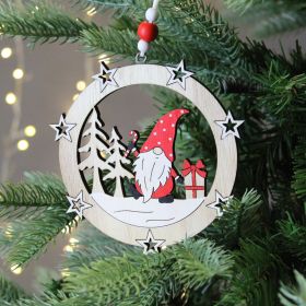 Gonk & Wreath Hanging Christmas Decoration - 12cm