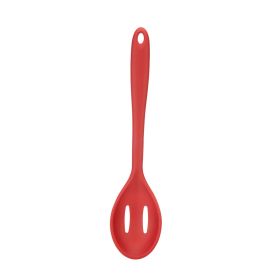 Fusion Twist Silicone Slitted Spoon - Red