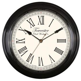 Acctim Redbourn Wall Clock, Black - 30cm