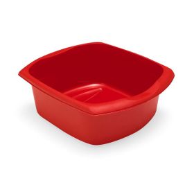 Addis Rectangular Washing-Up Bowl, 9.5 Litre - Roasted Red