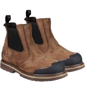 Amblers Men's FS225 Chelsea Safety Boots - Brown