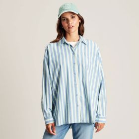 Joules Women's Striped Long Sleeved Shirt - Blue