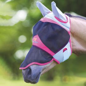 Shires Air Motion Fly Mask with Ears and Nose – Pink