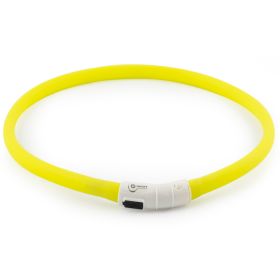 Ancol USB Flashing Dog Collar Band - Yellow