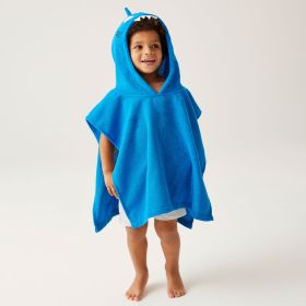 Regatta Children's Animal Towel Robe - Bubbles The Shark (Hawaiian Blue)