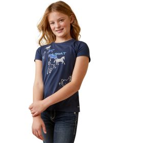 Ariat Children's Frolic T-Shirt - Navy Eclipse