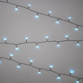 NOMA 240 Multi-Function String LED Lights, Ice Blue - 17.9m
