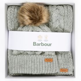 Barbour Women's Penshaw Beanie & Scarf Gift Set - Grey