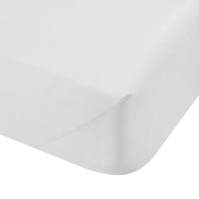 Bianca Fine Linens Percale Weave Fitted Sheet - White