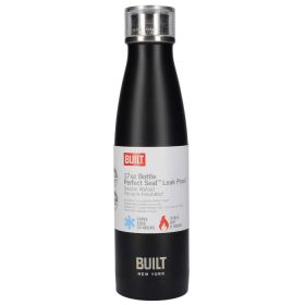 Built Double Walled Stainless-Steel Water Bottle, 480ml – Black