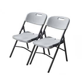 Blow Moulded Folding Chairs - Set of 2