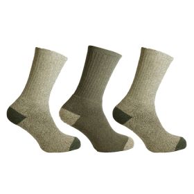 Bramble Men's Khaki Mix All Terrain Socks – Pack of 3