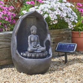 Smart Solar Buddha Hybrid Water Fountain
